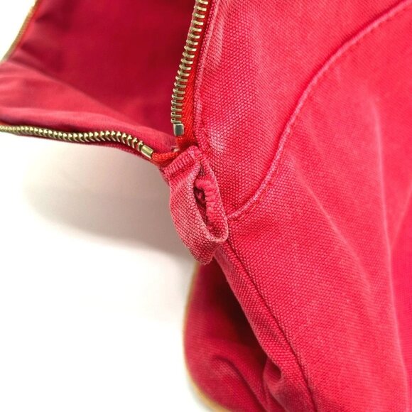 HERMES Bolide pouch 25 Pouch Canvas Red - Picture 6 of 13